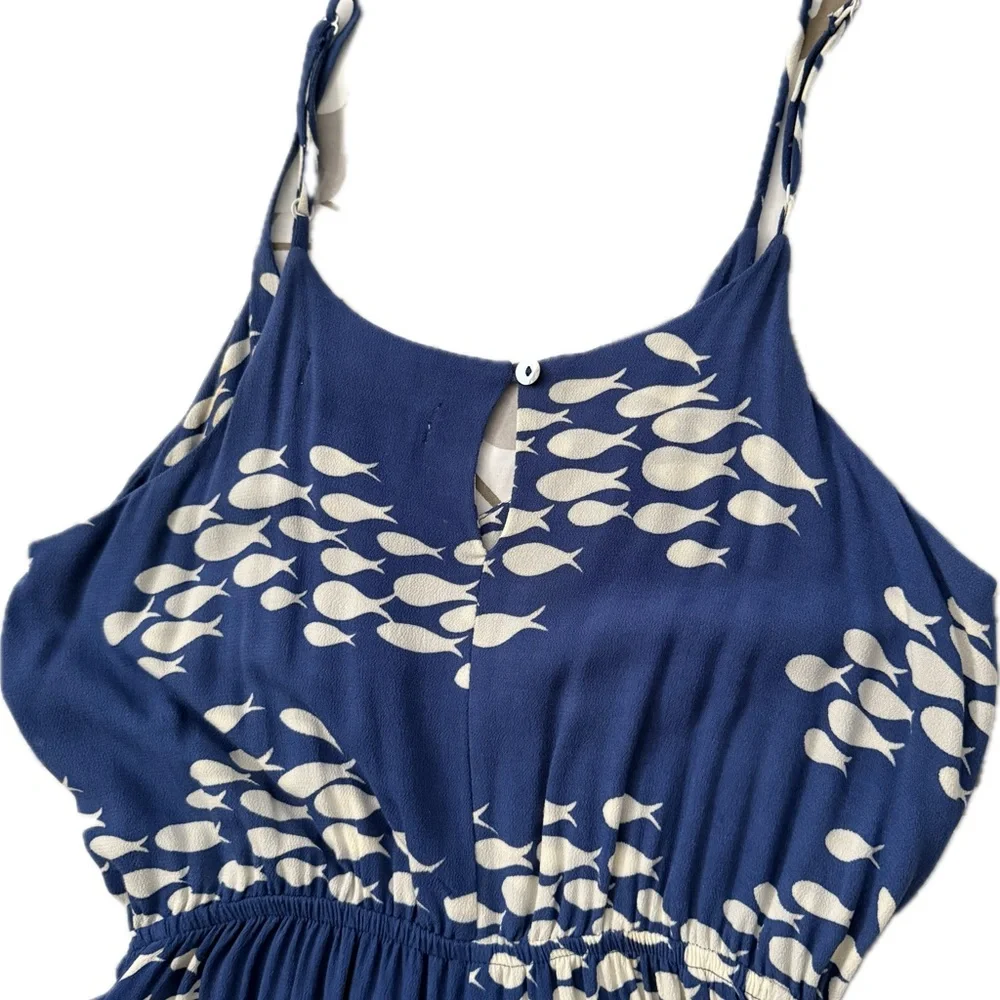 NWOT Rare Ava Sky Jumper Clara in Signature Fish Print – XS - Picture 6 of 10